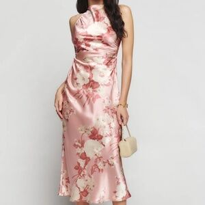 Reformation Casette Silk Dress